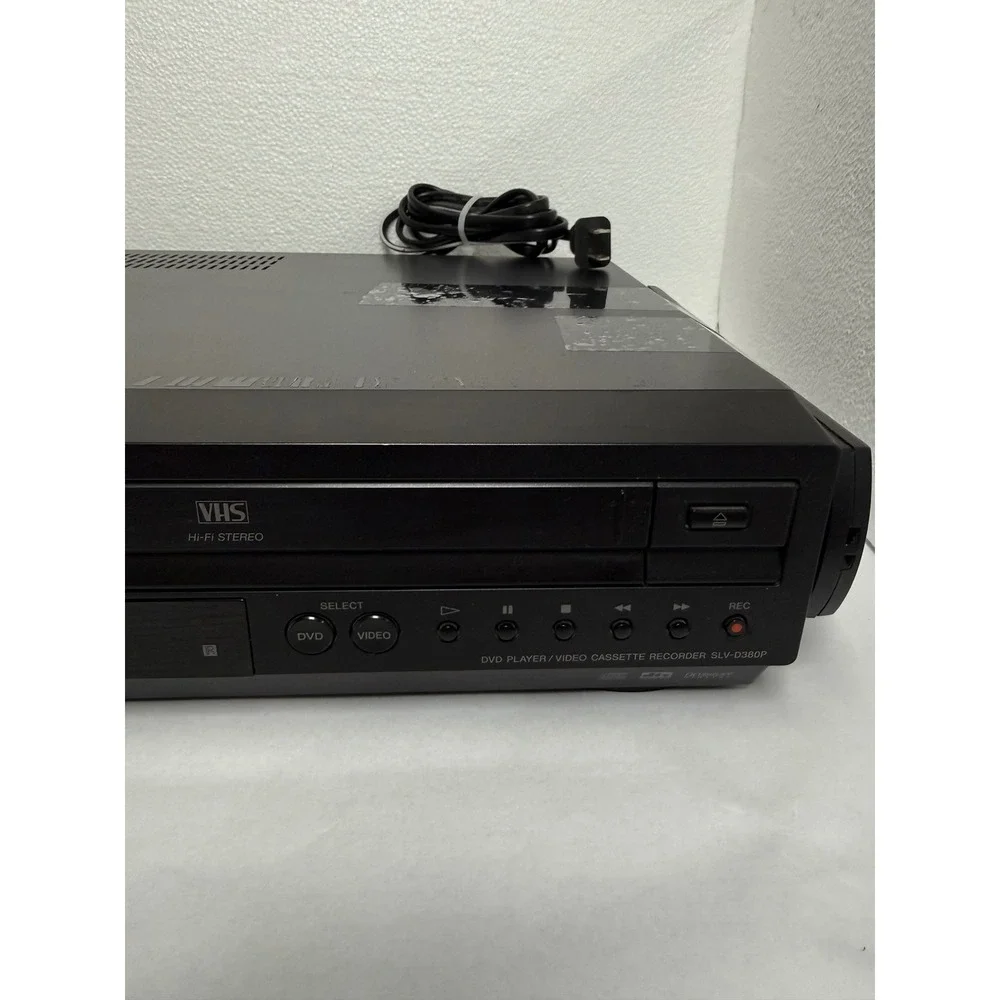 Sony‎ DVD VCR Combo Player Black Good SLV-D380P Progressive Scan Hi-Fi